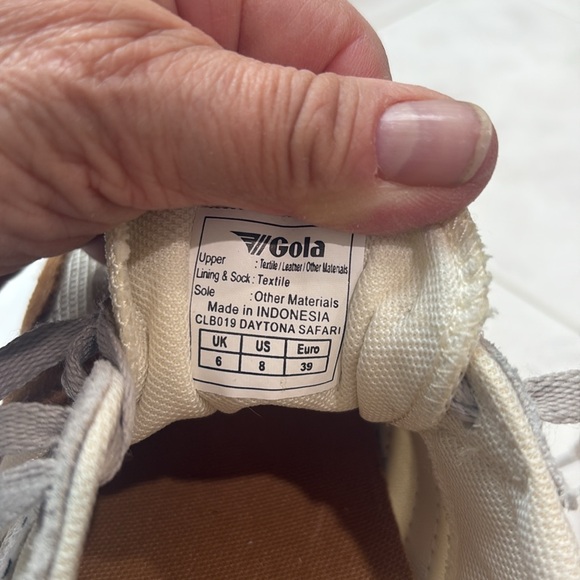 Gola Daytona Safari Trainers in Statement Animal Print Suede and Cream Mesh. EUC - Picture 8 of 9